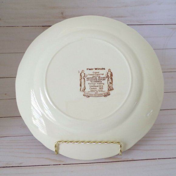 Fair Winds Brown by Alfred Meakin Luncheon Plate 9"  2914 - Picture 8 of 9